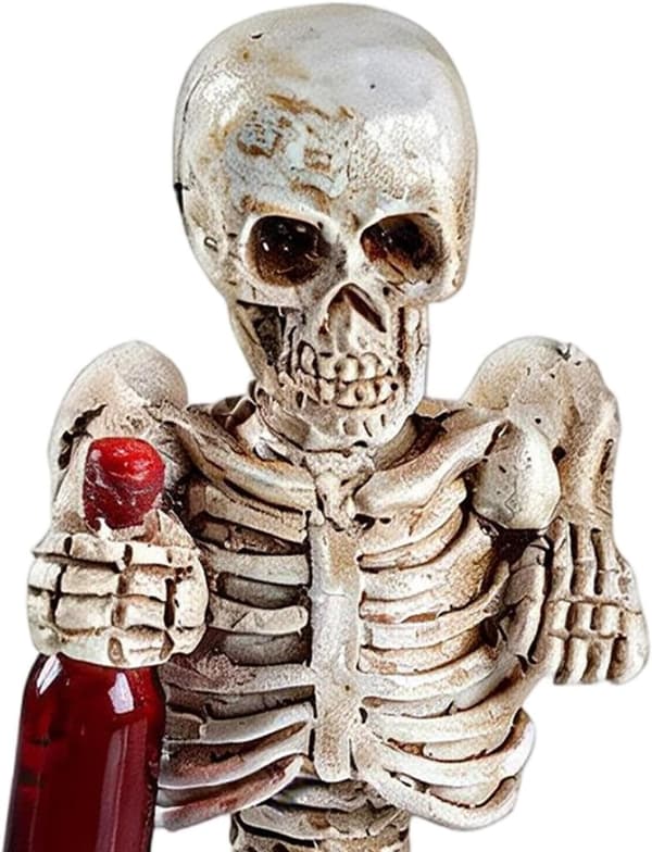 Väderbeständig skelettstaty för Halloween-dekoration (Pe)