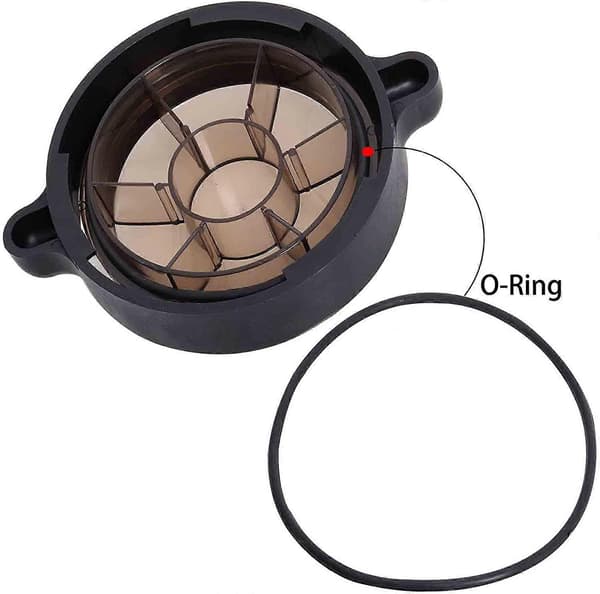 Poolpumpslock kompatibelt med Hayward Super II poolpump för nedgrävda pooler, inklusive O-ring för lock, 17*25 cm (Peng)