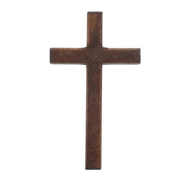 Træ-kors ornament til dekoration, mini dukkehus-tilbehør (Peng)