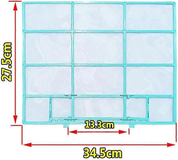 34,5x27,5 cm pestävä vaihtopölysuodatin Midea Hualing -ilmastointilaitteille (Peng)