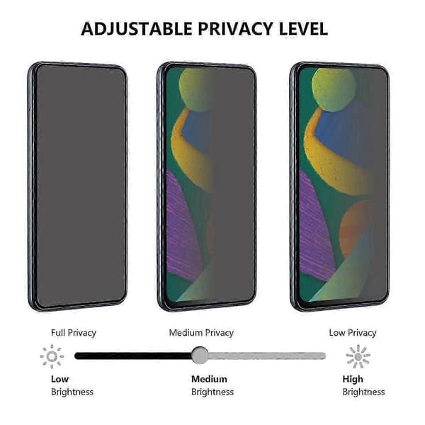 Anti-spion skærmbeskytter i aluminium-silicium glas til HMD Pulse/Pulse+/Pulse Pro (Peng)