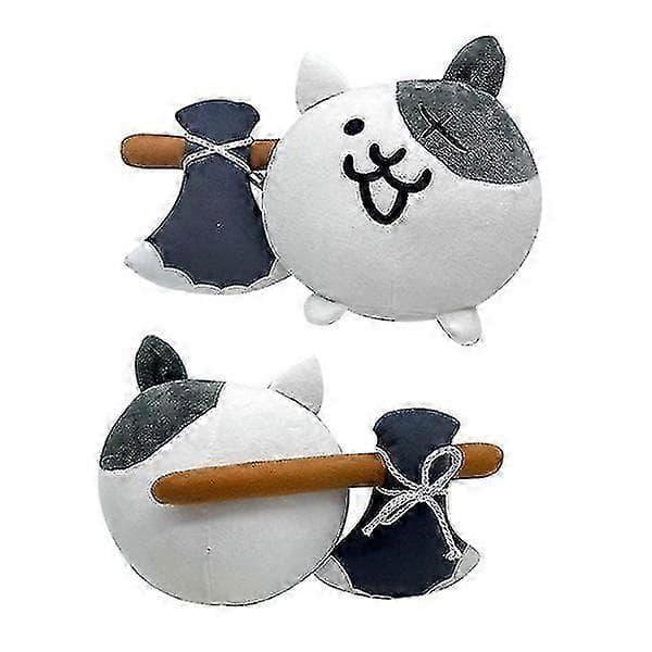The Battle Cats Game Doll Cat Vs. Plyslegetøj (Peng) white