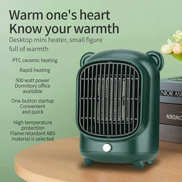 Ekstravarmer - LARGEIGHT - 500W - Keramisk - Overophedningsbeskyttelse - Kontor (Pe)