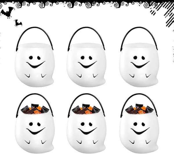 Udendørs Halloween Snackspande Sæt med 6 (Pe)