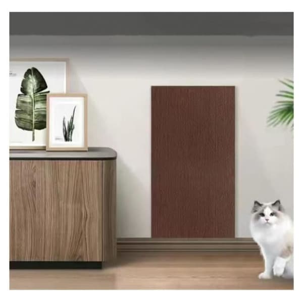 Selvklæbende kradsemåtte til katte, kradsepæl, vægkradseplade til beskyttelse af tæpper og sofaer (40cm*2m, Grå) (Peng)