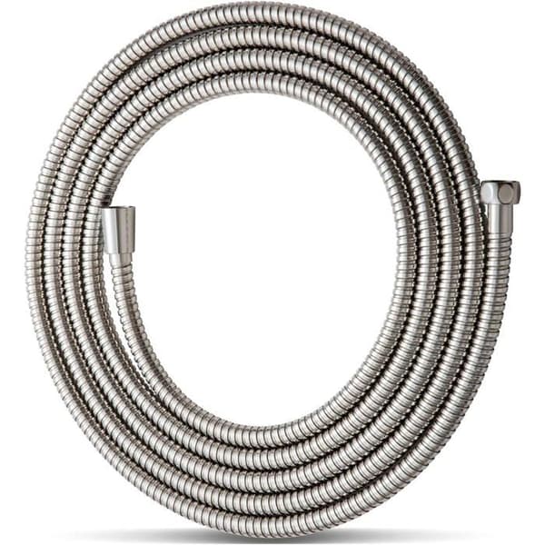 5m Duschslang i Rostfritt Stål, Anti-Twist Högtryck, Universell Passform, Nickelgrå (Pe)