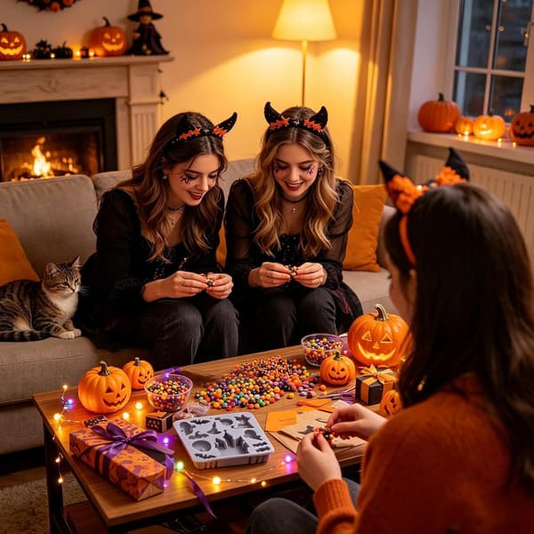 Käsintehdyt Halloween-silikonimuotit karkkikoristeisiin (Pe)