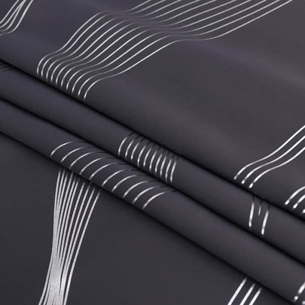Mörkläggningsgardin - Noname - Grå - Värmeisolering - Öljetter - 107x160 cm - 2 st (Pe)