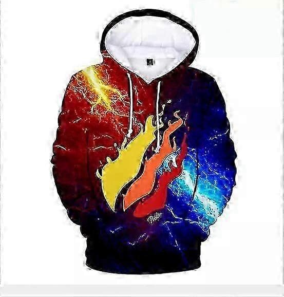Barn Prestonplayz Flame Pojkar Flickor Hoodies Tröja Pullover Topp Julklappar (PE)