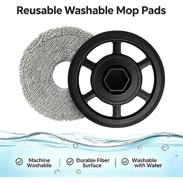 Udskiftningsmoppepude og holder til IRobot Roomba 415X/Plus 415 Combo, Plus 576 Combo/Plus 516 Combo/Plus 515 Combo (Peng)