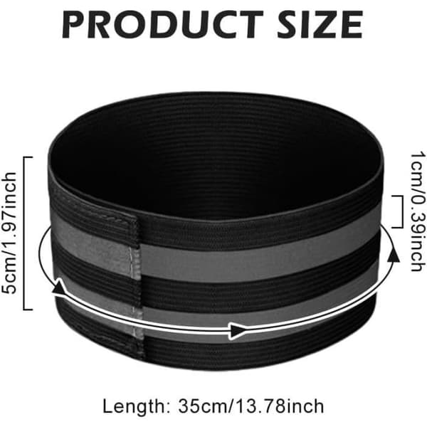 Reflexarmband - OLIKA - 4st - Justerbara - Säkerhet - Multisport (Pe)