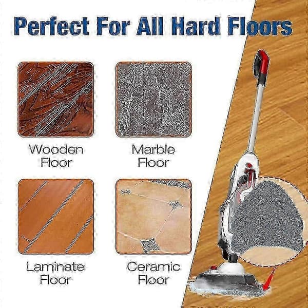 Ersättningsmoppdynor 6-pack mikrofiber kompatibla med Hoover Steam Complete Pet (Peng)