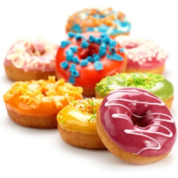 Non-stick stål donutforme, 12 huller, sæt med 2, dimensioner 28x40x2cm, til cupcakes, muffins, chokolade (Pe)