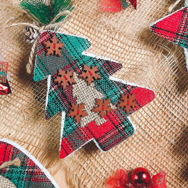 100 st. jul-snöflingor i trä för pyssel och scrapbooking, 18 mm (Peng)