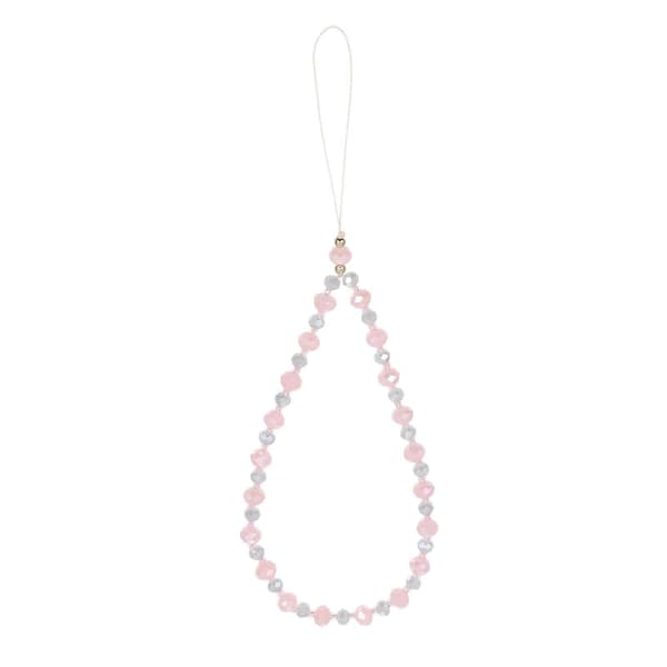 Dekorativ mobilkedja kristall multifunktionell mobilsnodd 1 styck rosa elegant tillbehör (Peng)