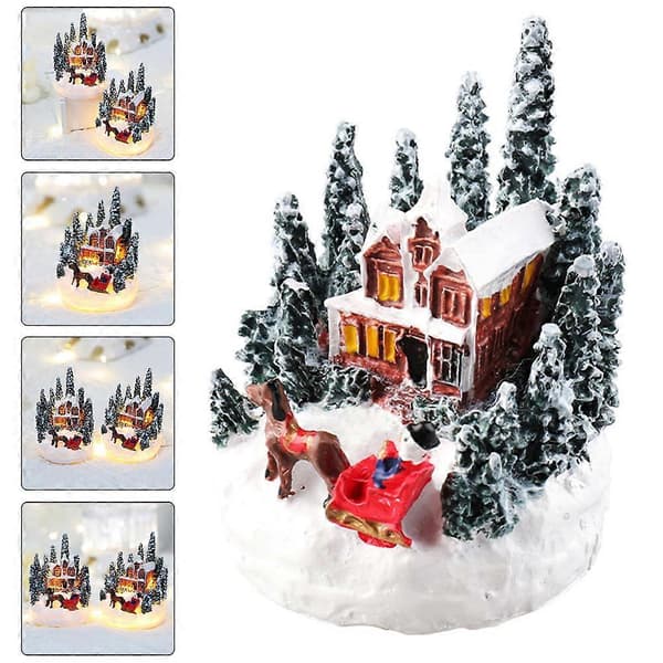 Lysande julby-dekoration för julbordsdekoration (Pingvin)