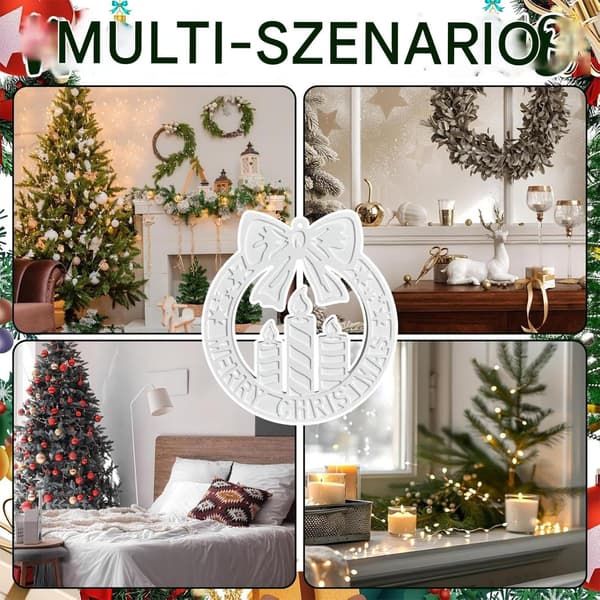 Silikoneforme til julepynt DIY-projekter (Pe)