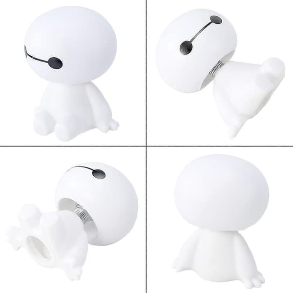 Söt Baymax Robot Nickande Docka Bilinredningsdekorationer (PE)