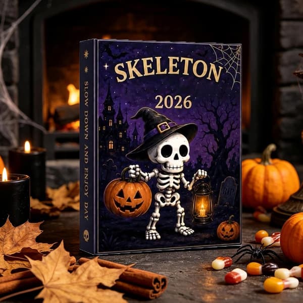 Halloween Aventurinfigurer Kalender med Akrylfat (Pe)