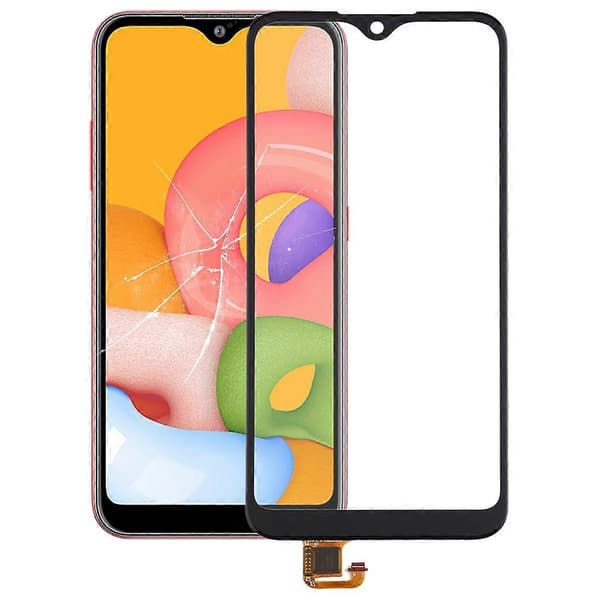 【Xhc-07】 Reservdelar för mobiltelefon för Galaxy A01 / A21 Pekpanel (Svart) (Peng) Black