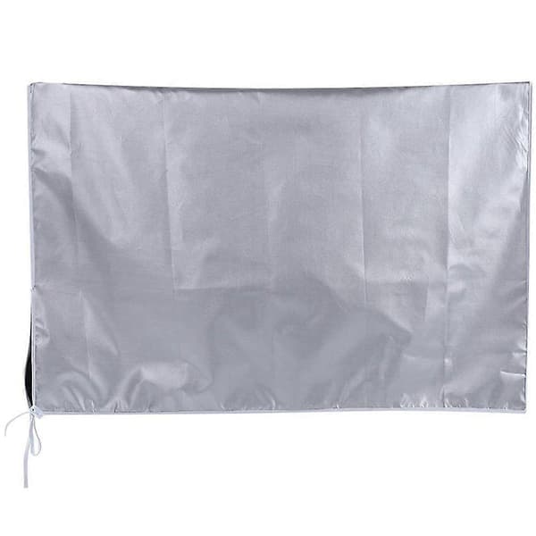 Luftkonditioneringsskydd för utomhusenhet, skyddar mot smuts och regn, silverfärgad polyester, 105x40x75 cm (Peng) Silver 105X75X40CM
