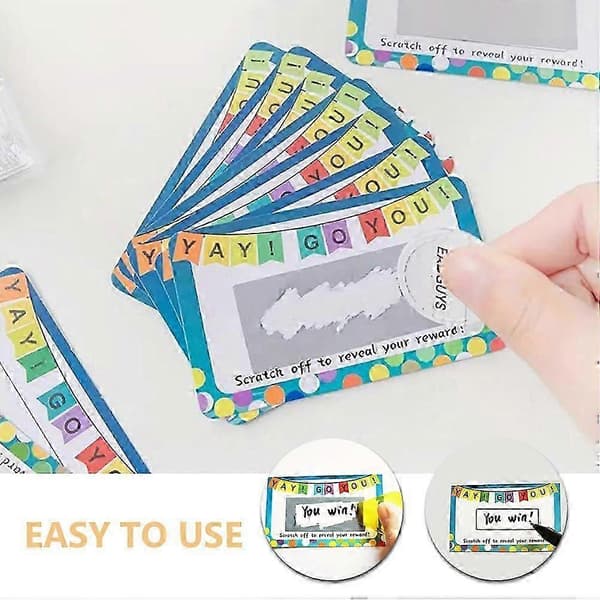 DIY Blank Scratch Off-kort festtillbehör 50 ark (Peng)