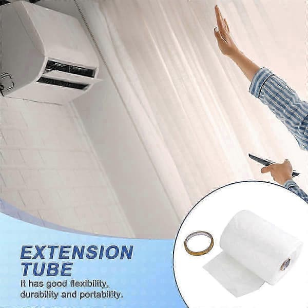 Flexibelt A2UD luftkonditioneringsförlängningsrör 20m/65,6ft blåspåse styrkanal (Peng)