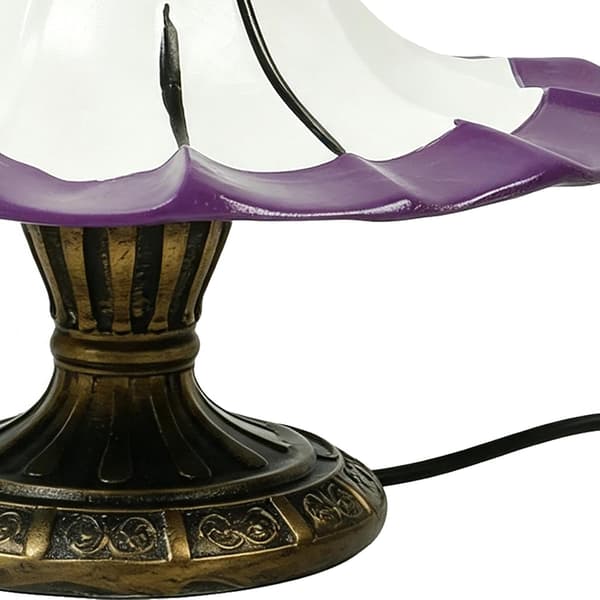 Hat-formet bordlampe i harpiks med USB-natlys og dekorativt design (Pe)