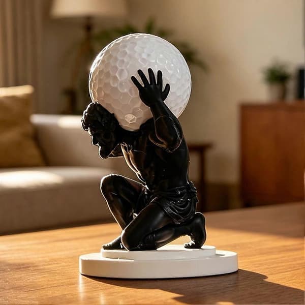 3D-printat golfbollsställ för en golfboll Myth Man bollhållare (Peng) A