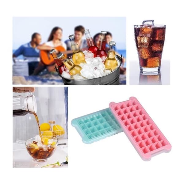 Isbitsform - Ej specificerad - 2-pack - Silikon - Stapelbar - Enkel att lossa (Pe)