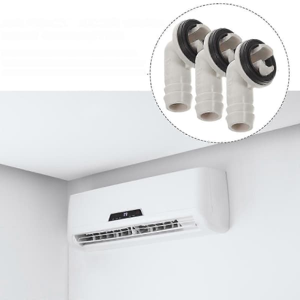3 st AC-dräneringsslangskoppling Splitenhet vinkeladapter 40 mm fönster-AC-enhet koppling kompatibel med Midea 15 mm (Peng)