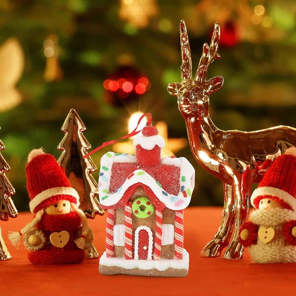 Julhus Mini Julhusdekoration för julbordsdekoration (Peng)