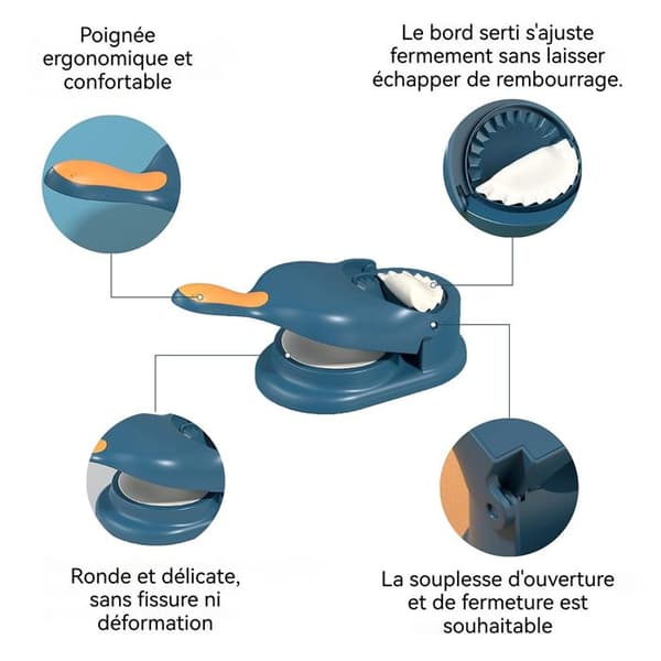 Ravioli-form - Lazozo - 20x9x5,5 cm - Multifunktionell två-i-ett - Enkel manuell hantering - Snabb pressning och formning
