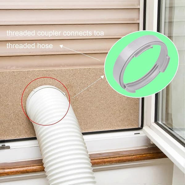 Utblåsslangskoppling för portabel luftkonditionering 15 cm, (Peng)
