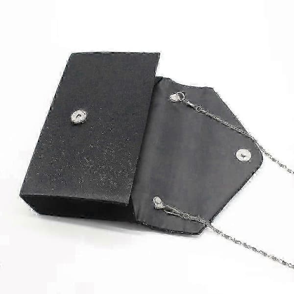 2025 Clutch-väskor för kvinnor aftonväskor handväskor aftonclutch (Peng) Black female