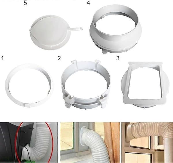 Fönsterutblåsanslutning för portabel luftkonditionering, pålitlig, kompatibel med olika modeller, modell 3# (Peng)