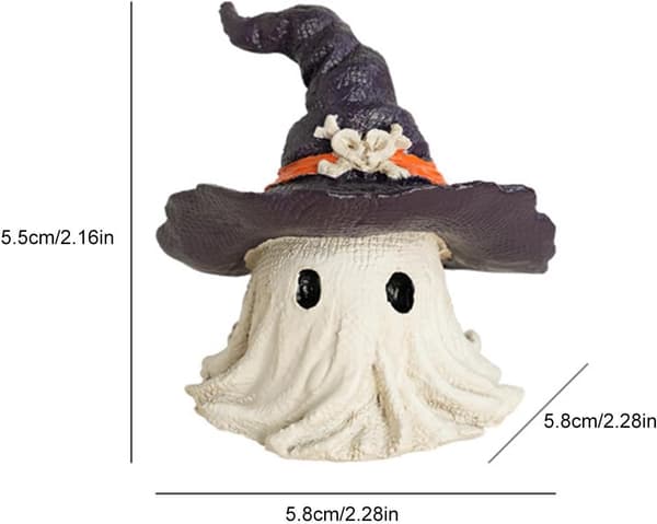 Spökfigurer i harts, 2 delar, Halloween-mittpunkt (Pe)