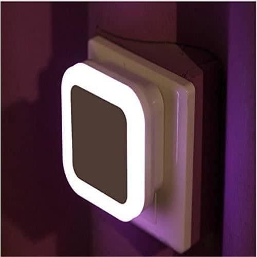 Natlampe - ZGEER - LED - 0,5W - Skumrings-til-daggry-sensor - 4 stk. hvid (Pe)