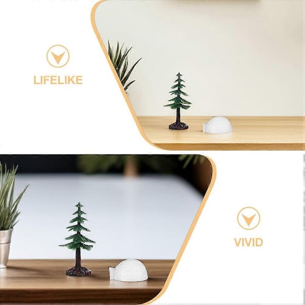 Mini-tekokuuset ja lumiset iglu-askartelukoristeet 24 kpl (Peng)