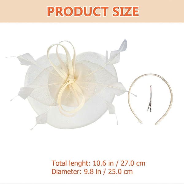 Fascinator-hatt för tebjudning, diadem för kvinnor till bröllop och fest (Peng)