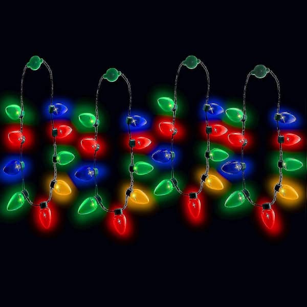 4 kpl LED-valokaulakoruja jouluksi (Peng)