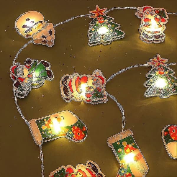 Juldekoration, inomhusljusslinga, fönsterdekoration, julgranspynt (Peng)