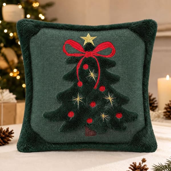 Julörngott - Röd plysch, 50x60 cm, 2-pack (Pe)