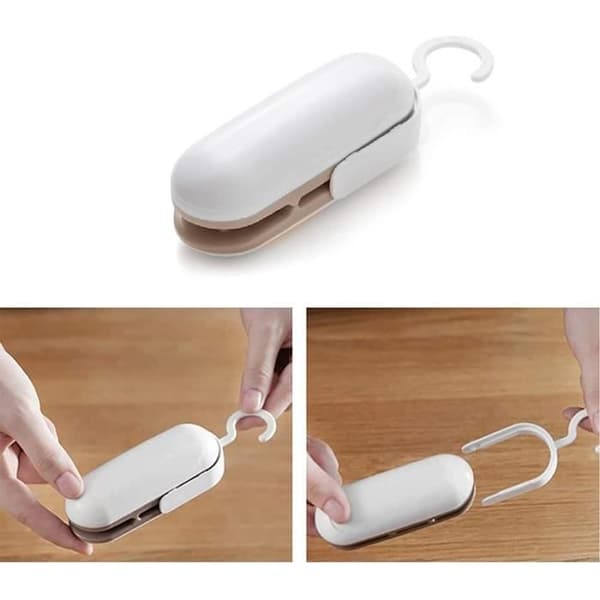 2 delar Mini Bärbar Påsförseglingsmaskin, Mini Matförvaringspåsemaskin, Mini Matförvaring (Pe)