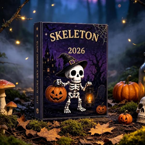Halloween Aventurinfigurer Kalender med Akrylfat (Pe)