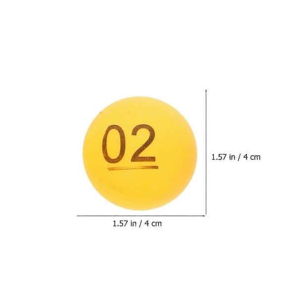 Nummererede bolde kompatible med underholdning 10 stk. farverigt PP-materiale (Peng)