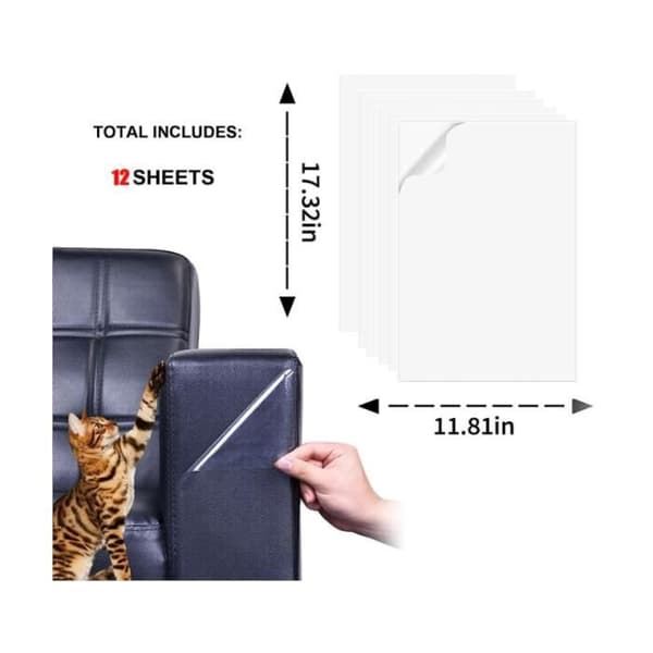 Ridsebeskytter - Ikke specificeret - 12 Stykker - 31 x 45 cm - PVC - Transparent (Pe)