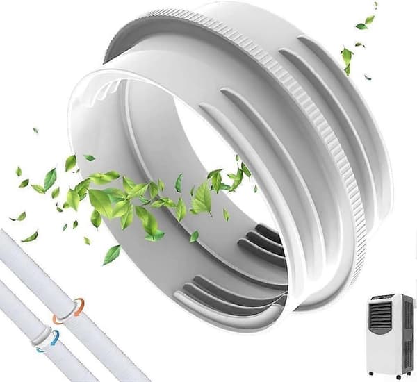 Adapter för luftkonditioneringsslang 130 mm ABS-plast med tät försegling och enkel installation (Peng)