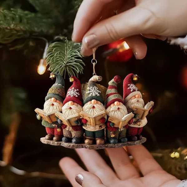 Tomte Juldekoration 3 mm Tjock Akryl Guldsnöre (Pe)