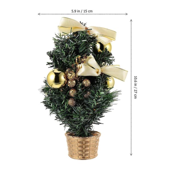 Juldekoration Mini-julgran för dekoration 1 st Guld (Peng)